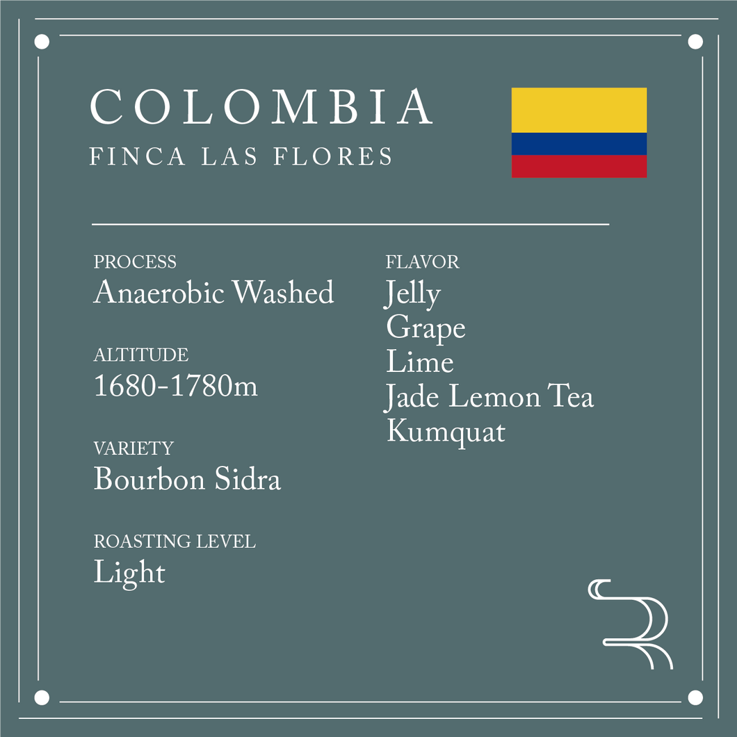 【Beans of the month】Single Origin - COLOMBIA Finca Las Flores Anaerobic Washed