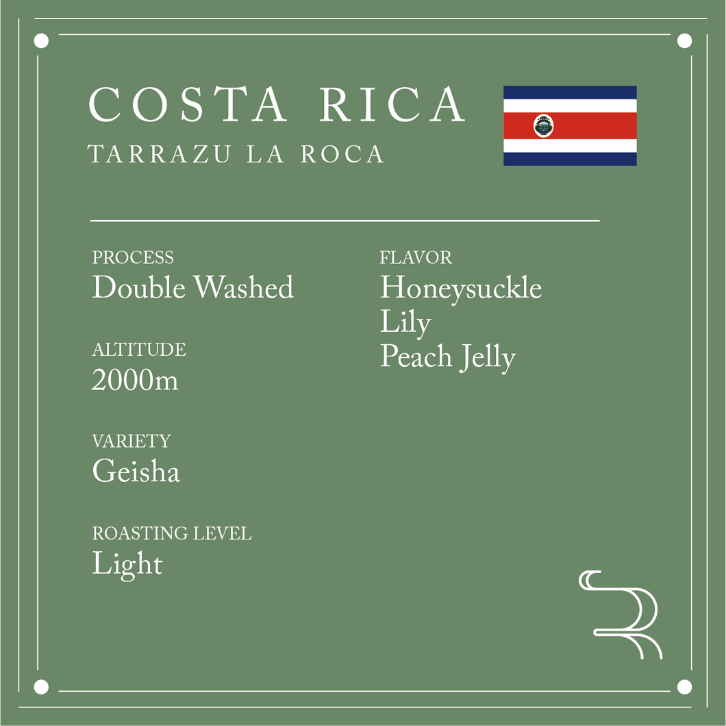 【Beans of the month】Single Origin - COSTA RICA Tarrazu La Roca