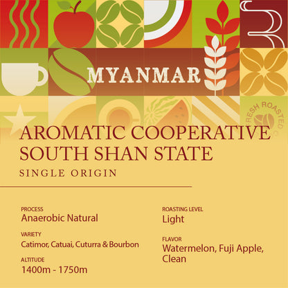 Coffee Capsules - MYANMAR Aromatic Cooperative South Shan State